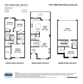 117 2853 Helc Place, Surrey, BC, Surrey — Townhouse for sale