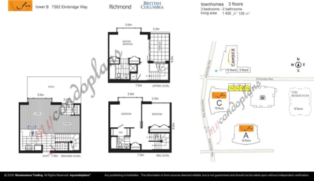 Basement Recreation Room Photo of 3 7360 Elmbridge Way, Richmond, BC