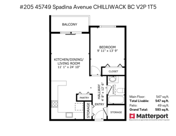 205 45749 Spadina Avenue, Chilliwack, BC, Chilliwack — Apartment/Condo for sale