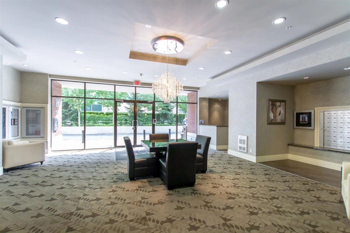 Exterior Rear Photo of 203 2959 Glen Drive, Coquitlam, BC