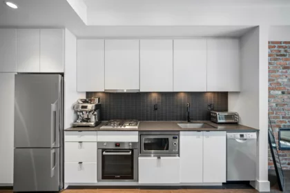 Kitchen Island Photo of 411 83 Moody Street, Port Moody, BC