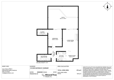 Outdoor Patio Photo of 214 5340 Hastings Street, Burnaby, BC