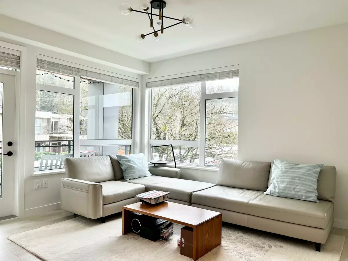 Living Room Photo of 213 3018 St George Street, Port Moody, BC