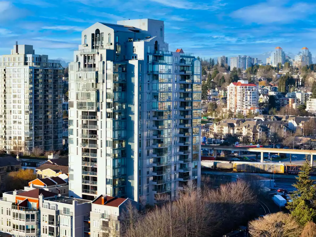Aerial View of 1101 8 Laguna Court, New Westminster, BC