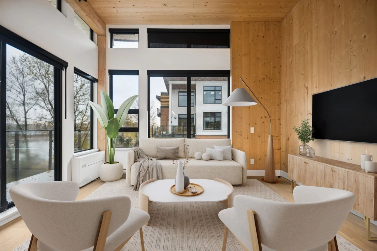 Living Room Photo of 403 310 Salter Street, New Westminster, BC