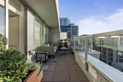 Aerial View of 713 1887 Crowe Street, Vancouver, BC