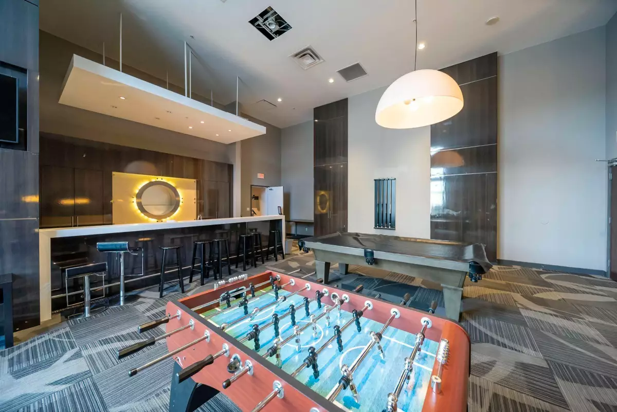 Basement Recreation Room Photo of 609 13688 100 Avenue, Surrey, BC