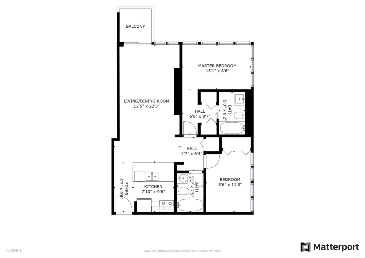 Hallway Photo of 609 13688 100 Avenue, Surrey, BC