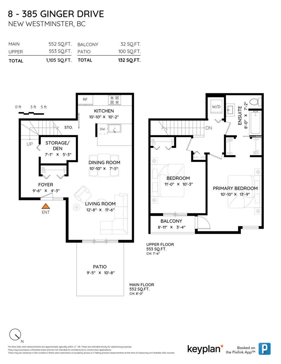 Primary Bedroom Photo of 8 385 Ginger Drive, New Westminster, BC