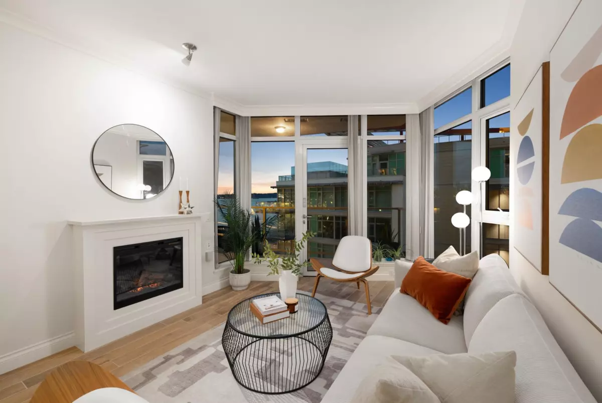 Living Room Photo of 803 199 Victory Ship Way, North Vancouver, BC