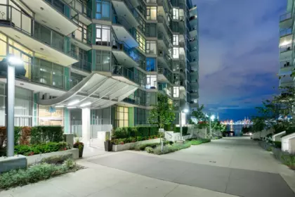 Aerial View of 803 199 Victory Ship Way, North Vancouver, BC