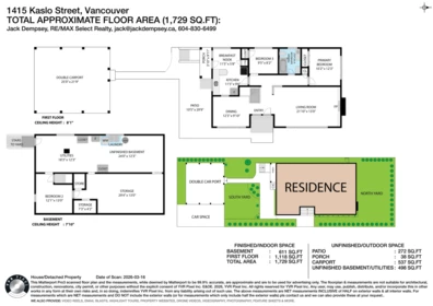 Basement Recreation Room Photo of 1415 Kaslo Street, Vancouver, BC