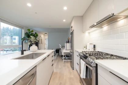 Kitchen Island Photo of 212 3018 St George Street, Port Moody, BC