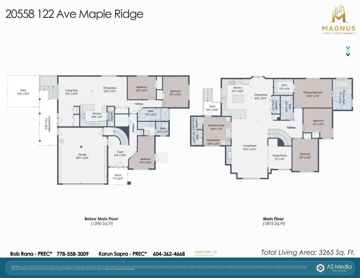 Living Room Photo of 20558 122 Avenue, Maple Ridge, BC