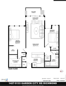Basement Recreation Room Photo of 1427 5133 Garden City Road, Richmond, BC