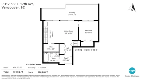 Swimming Pool Photo of PH17 688 E 17th Avenue, Vancouver, BC