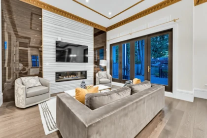 Aerial View of 4177 Doncaster Way, Vancouver, BC