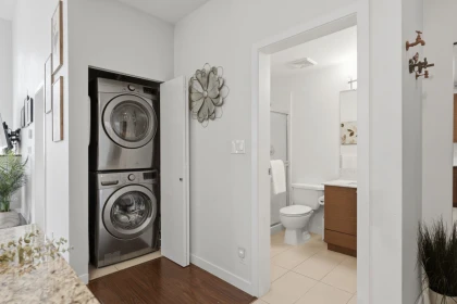 Laundry Room Photo of 421 101 Morrissey Road, Port Moody, BC