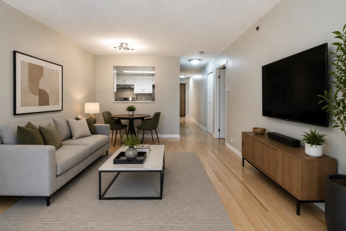 Dining Area Photo of 1104 789 Drake Street, Vancouver, BC