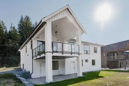 Aerial View of 1203 Castle Road, Gibsons, BC