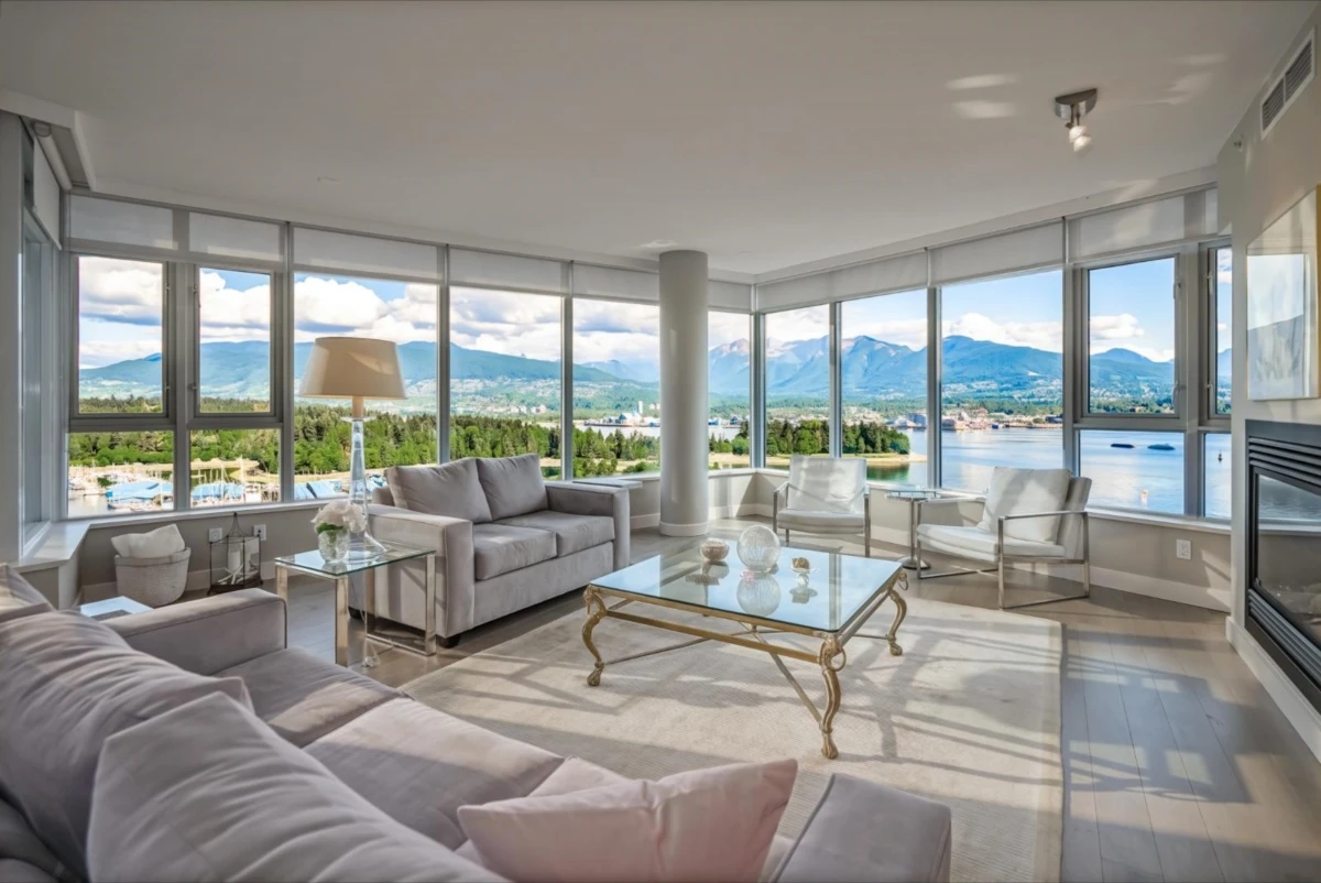 Living Room Photo of 2401 1233 W Cordova Street, Vancouver, BC