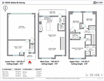 22 19255 Aloha Drive, Surrey, BC, Surrey — Townhouse for sale