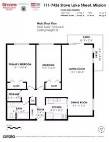 Aerial View of 111 7436 Stave Lake Street, Mission, BC