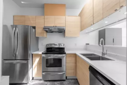 Kitchen Island Photo of 303 8651 Ackroyd Road, Richmond, BC
