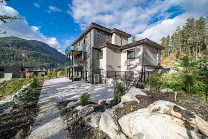 Aerial View of 9289 Stellar's Way, Whistler, BC