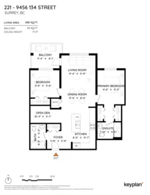 Living Room Photo of 221 9456 134 Street, Surrey, BC