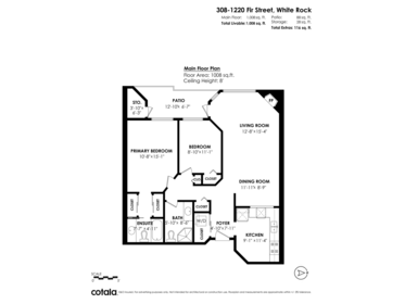 308 1220 Fir Street, White Rock, BC, White Rock — Apartment/Condo for sale