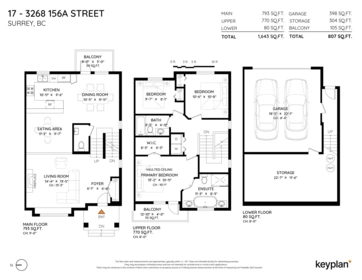 17 3268 156a Street, Surrey, BC, Surrey — Townhouse for sale
