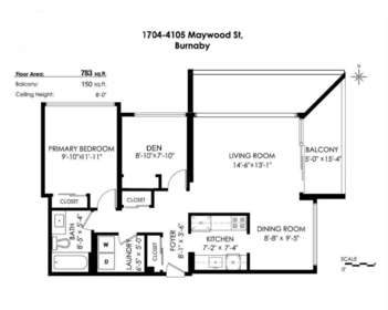 Bedroom 3 Photo of 1704 4105 Maywood Street, Burnaby, BC