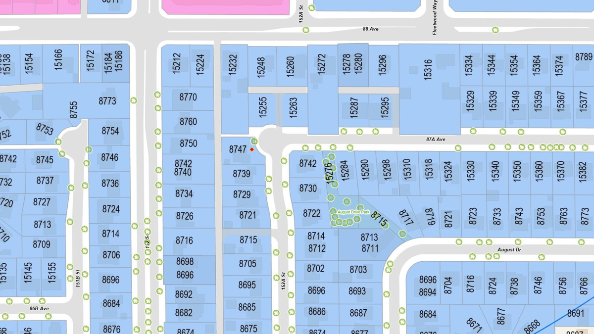 Exterior Rear Photo of 8747 152a Street, Surrey, BC