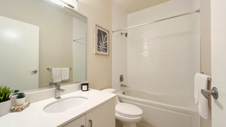 Powder Room Photo of PH16 5288 Grimmer Street, Burnaby, BC