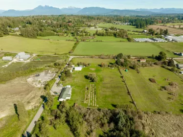 Aerial View of 7256 Smith Crescent, Langley, BC
