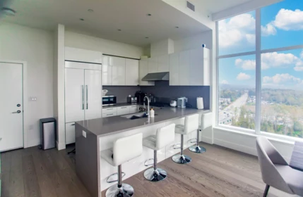 Kitchen Island Photo of 1602 3581 E Kent Avenue North, Vancouver, BC