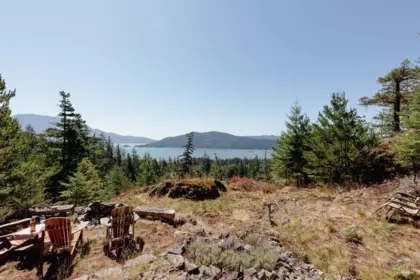 Backyard Photo of Lot 33 Fircom Plateau, Gambier Island, BC