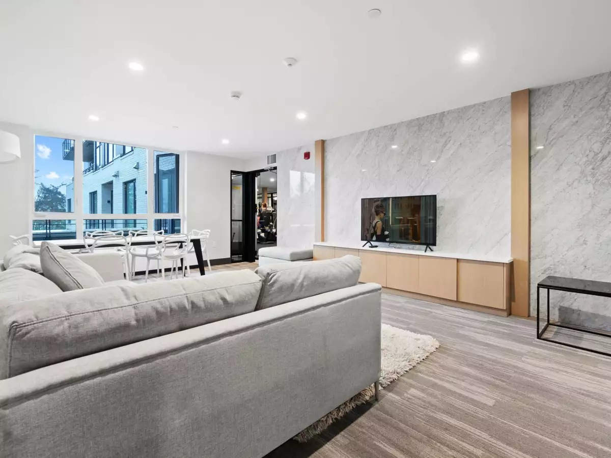 Aerial View of 107 733 E 3rd Street, North Vancouver, BC