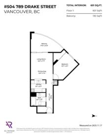 Entry Foyer Photo of 504 789 Drake Street, Vancouver, BC