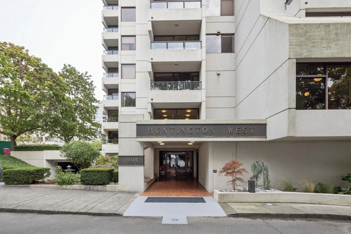 Exterior Rear Photo of 301 1995 Beach Avenue, Vancouver, BC
