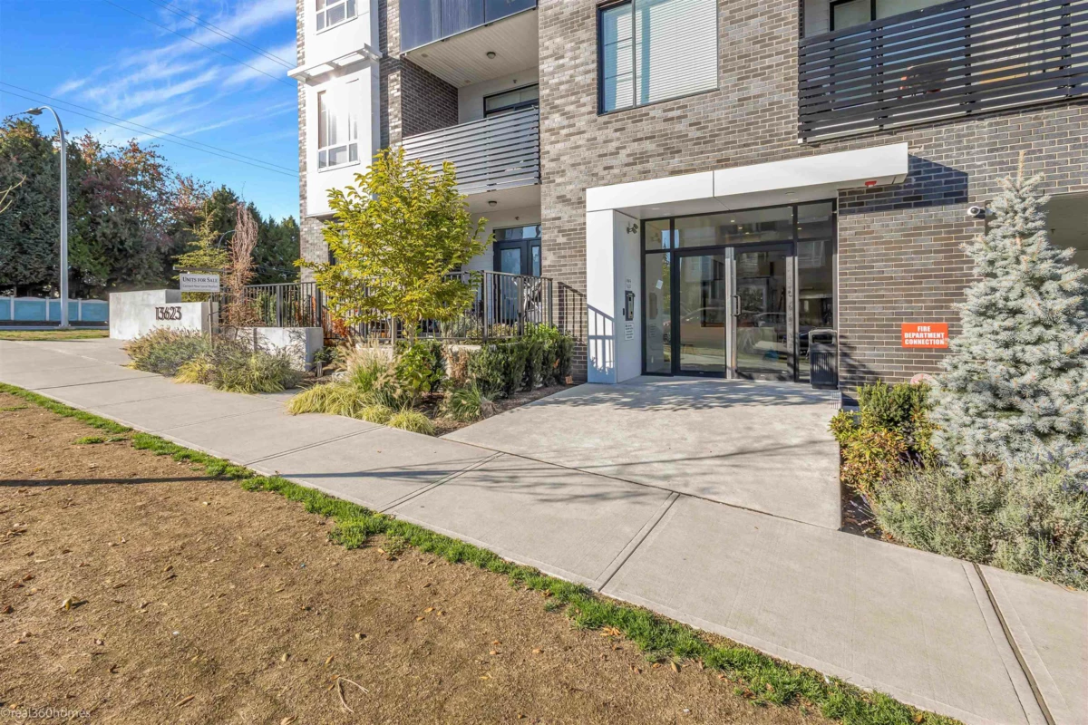 Exterior Rear Photo of 313 13623 81a Avenue, Surrey, BC