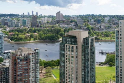Aerial View of 2901 1155 Homer Street, Vancouver, BC