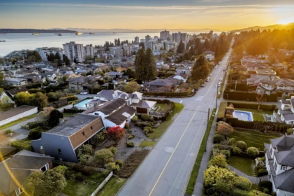 Aerial View of 1170 Fulton Avenue, West Vancouver, BC