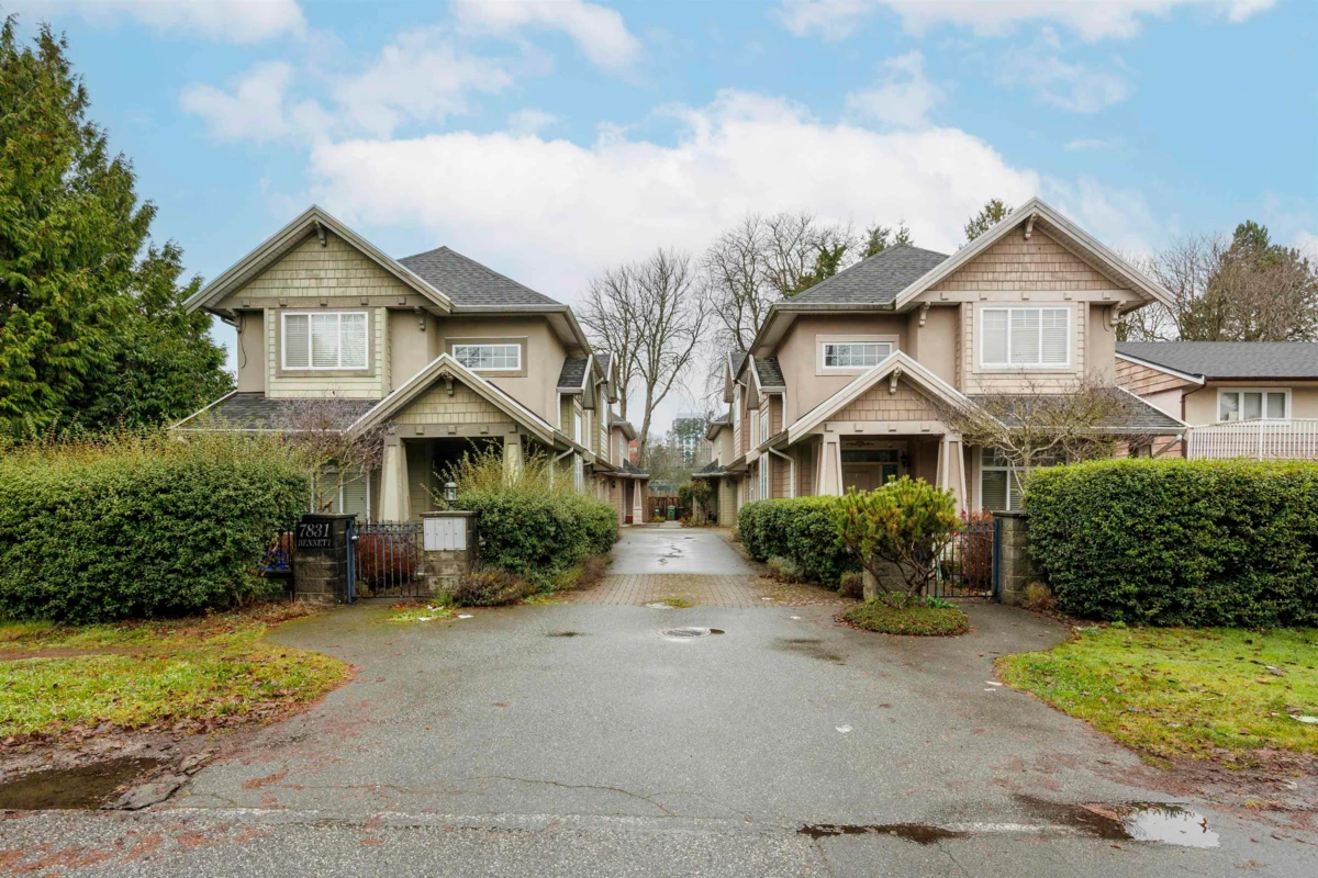 Exterior Rear Photo of 3 7831 Bennett Road, Richmond, BC