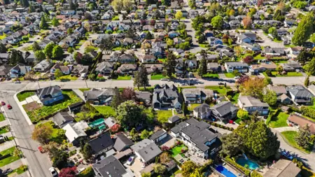 Aerial View of 5248 Central Avenue, Ladner, BC