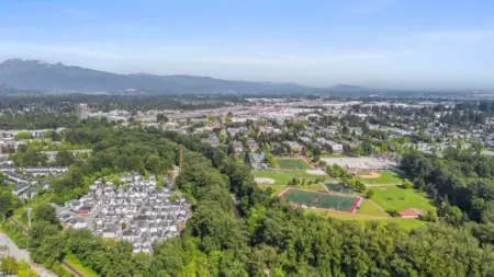 Aerial View of 777 Chilko Drive, Coquitlam, BC