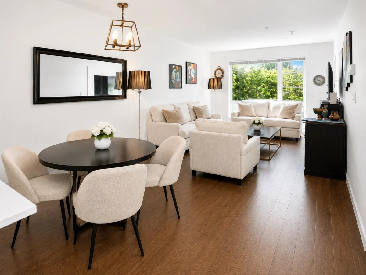 Dining Area Photo of 201 1330 Marine Drive, North Vancouver, BC