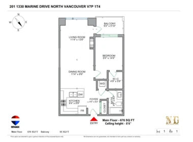 Outdoor Patio Photo of 201 1330 Marine Drive, North Vancouver, BC
