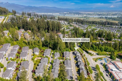 Aerial View of 8 3461 Princeton Avenue, Coquitlam, BC